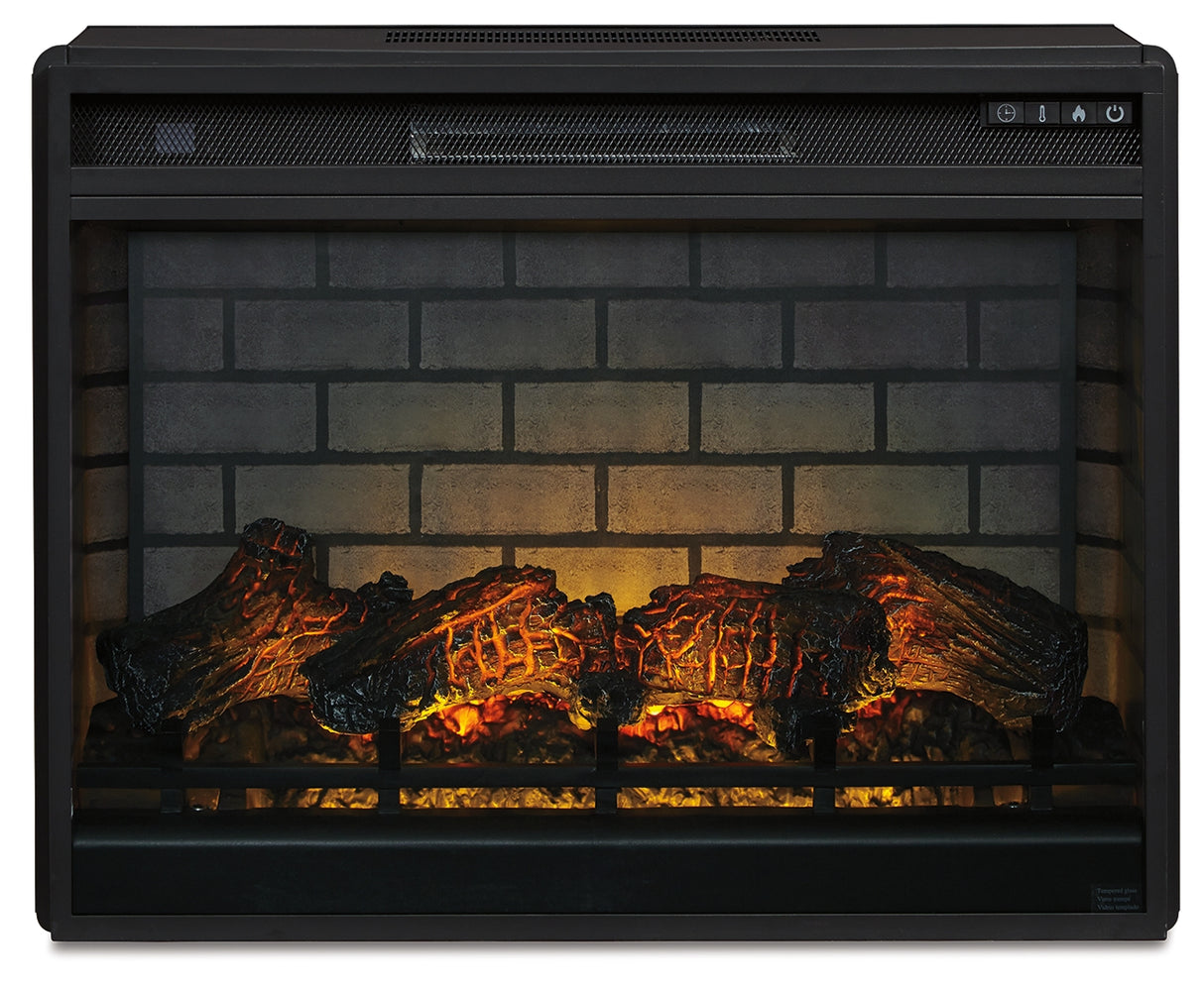 Entertainment Accessories Black Electric Infrared Fireplace Insert from Ashley Furniture - Luna Furniture