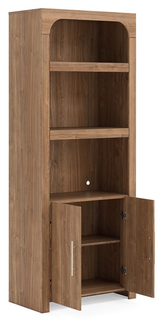 Dovander Brown Display Cabinet from Ashley - Luna Furniture