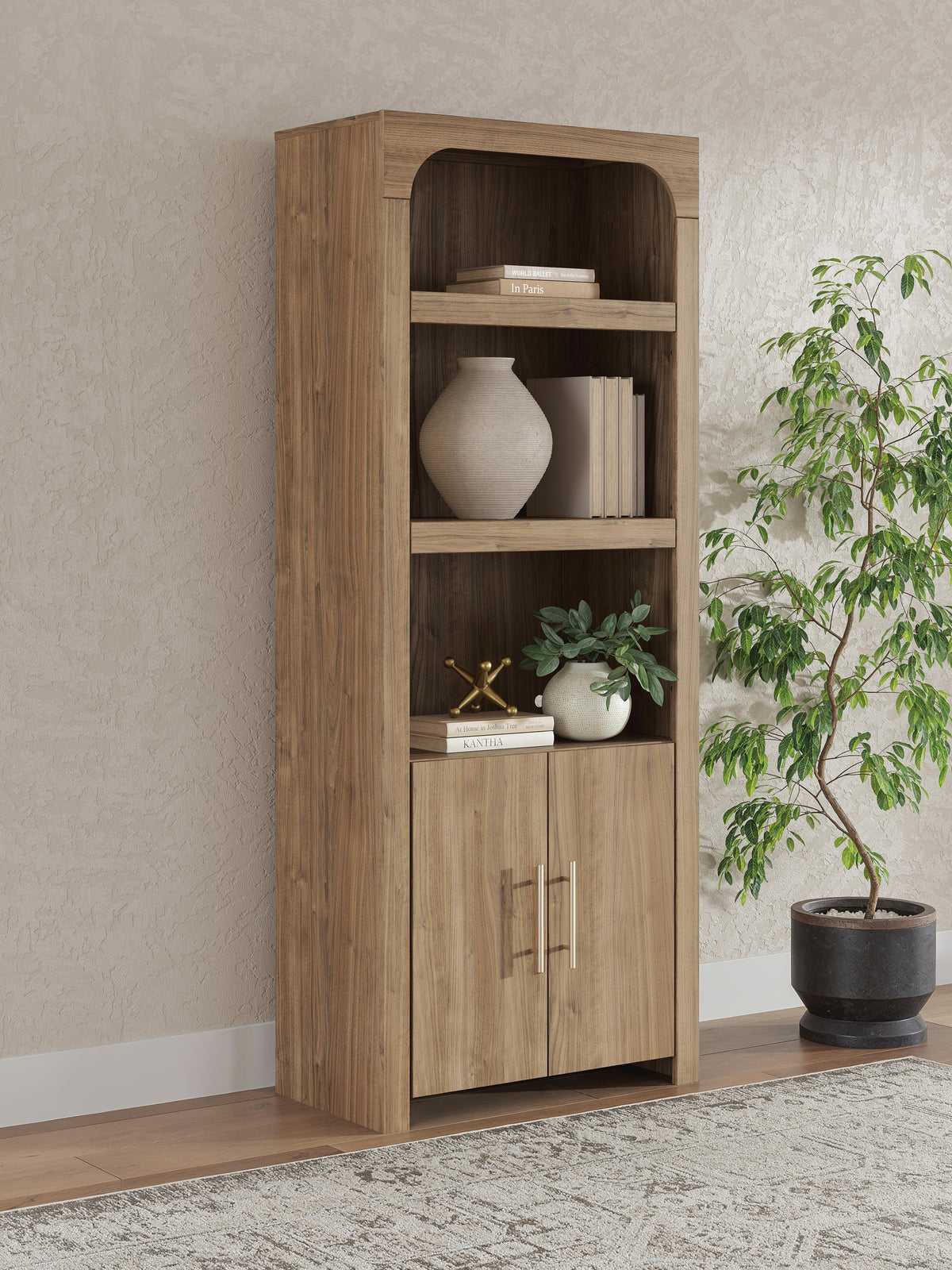 Dovander Brown Display Cabinet from Ashley - Luna Furniture