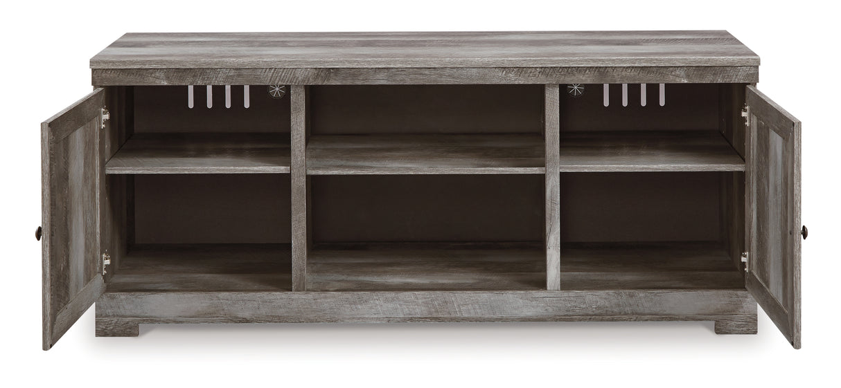 Wynnlow Gray 4-Piece Entertainment Center with Electric Fireplace from Ashley - Luna Furniture
