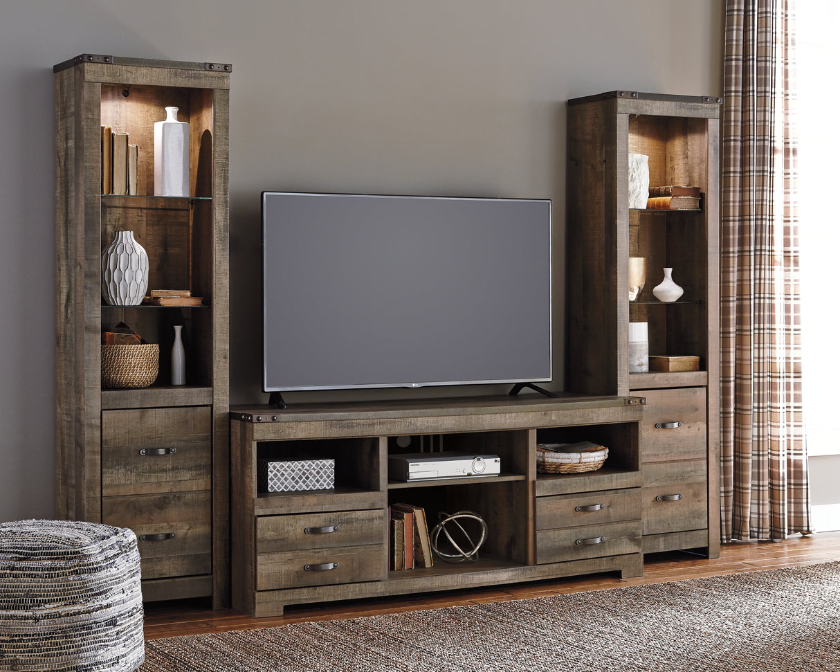 Trinell Brown 3-Piece Entertainment Center from Ashley Furniture - Luna Furniture