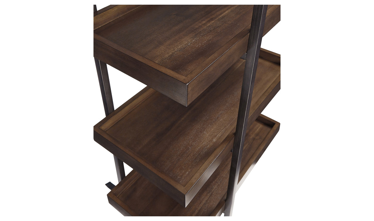 Starmore Brown/Gunmetal 3-Piece Entertainment Center from Ashley Furniture - Luna Furniture