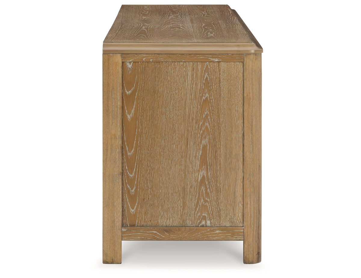 Rencott Light Brown 80" TV Stand from Ashley - Luna Furniture