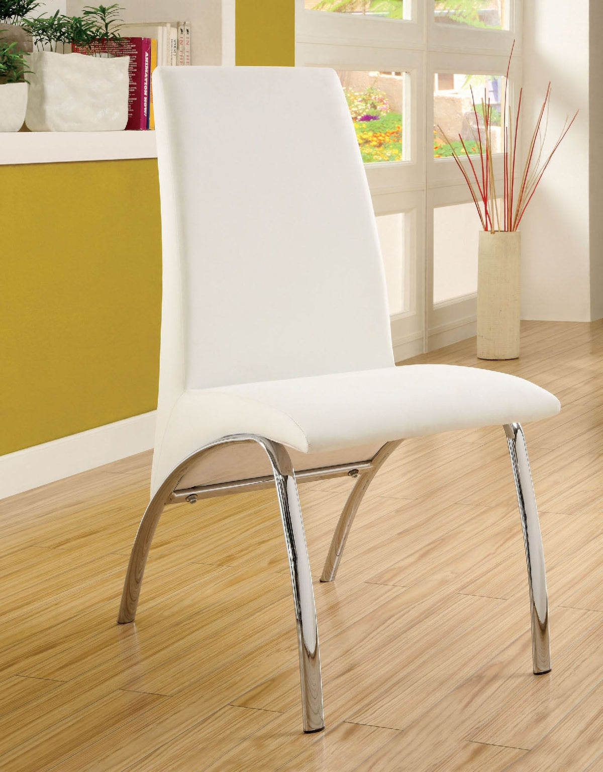 Wailoa White Side Chair from Furniture of America - Luna Furniture