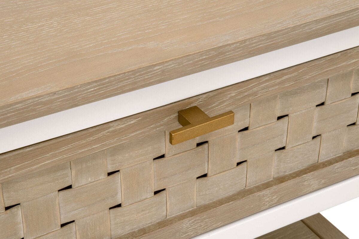 Weave 1-drawer Side Table from Essentials For Living - Luna Furniture