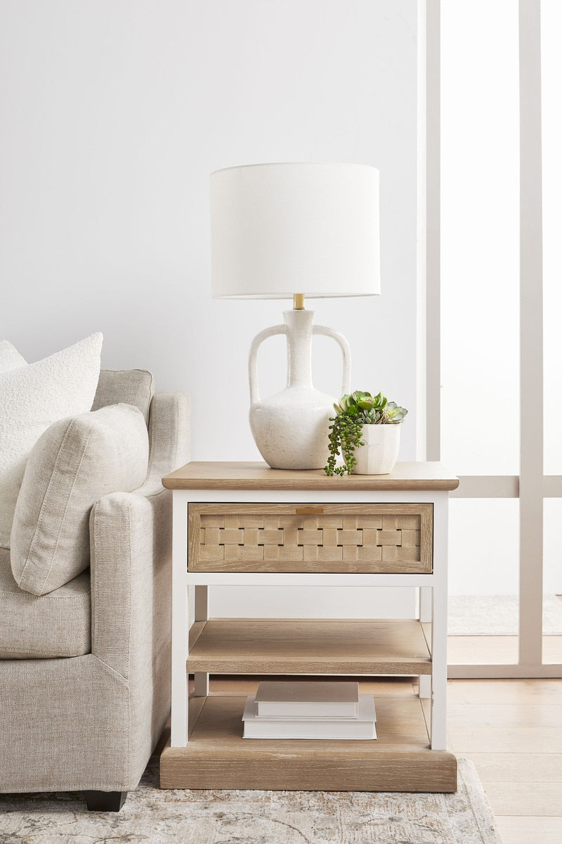 Weave 1-drawer Side Table from Essentials For Living - Luna Furniture