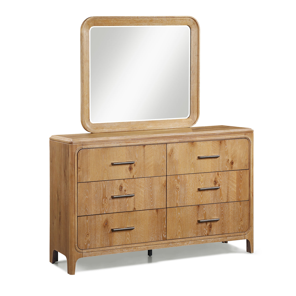 Westcott Cerused Natural Bedroom Mirror (Mirror Only) from Crown Mark - Luna Furniture