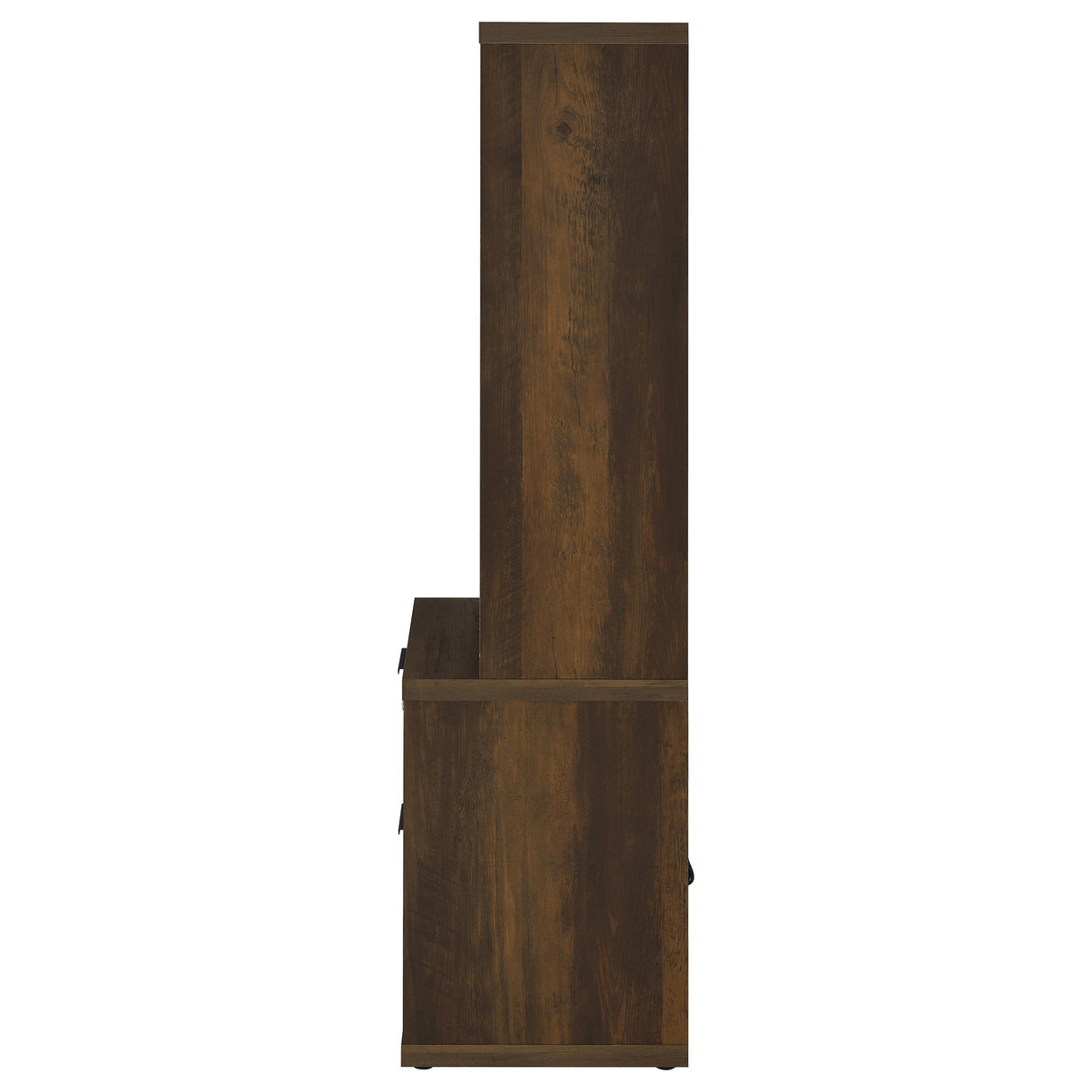 Westpark Dark Pine 3-Shelf Bookcase with Lockable Drawer and USB Ports from Coaster - Luna Furniture