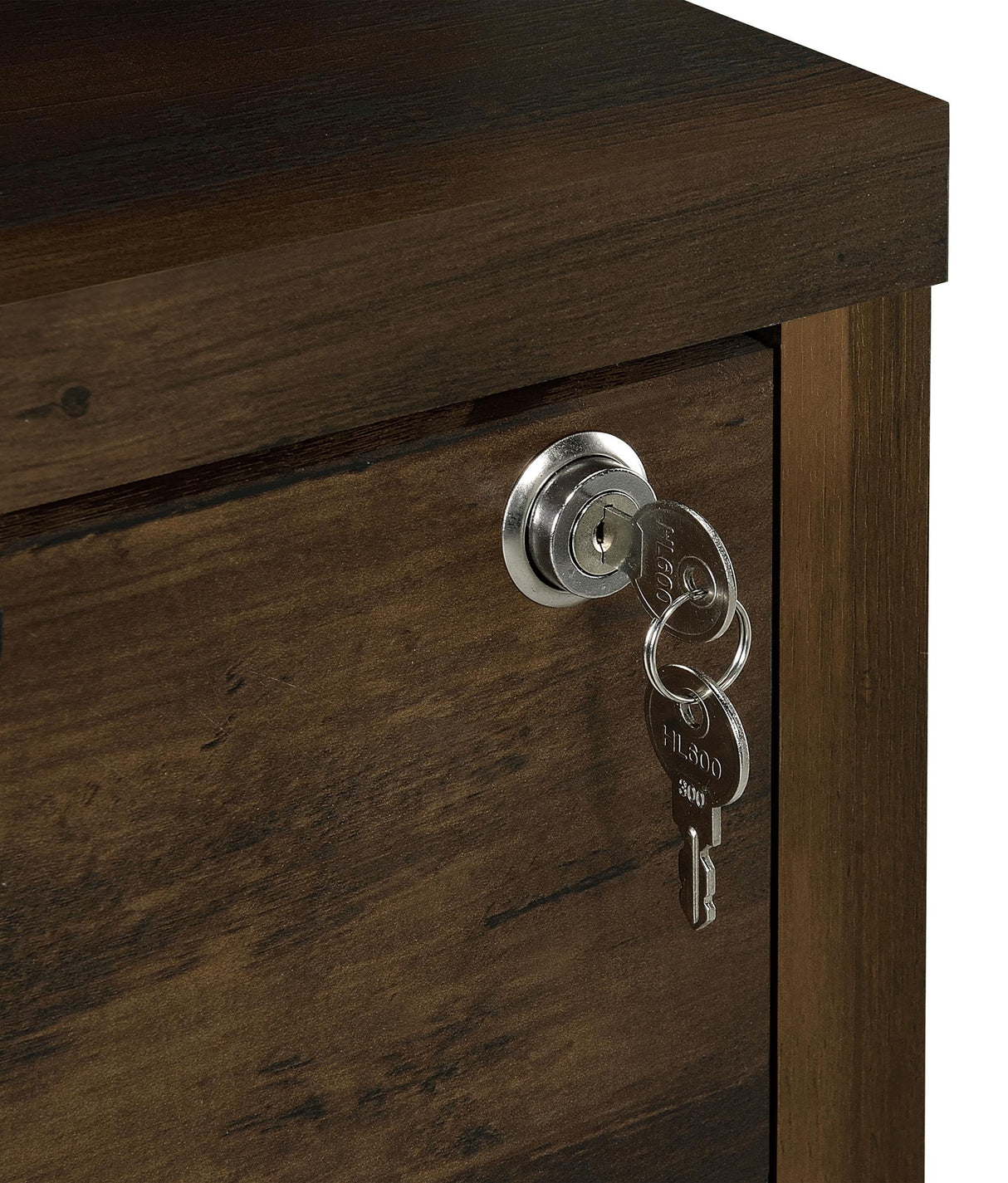 Westpark Dark Pine 3-Shelf Bookcase with Lockable Drawer and USB Ports from Coaster - Luna Furniture