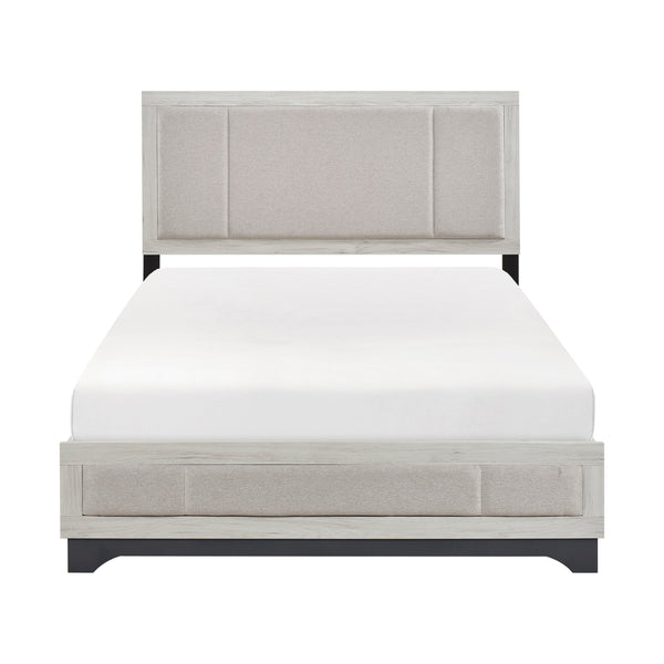Westport White Oak/Gray Queen Platform Bed