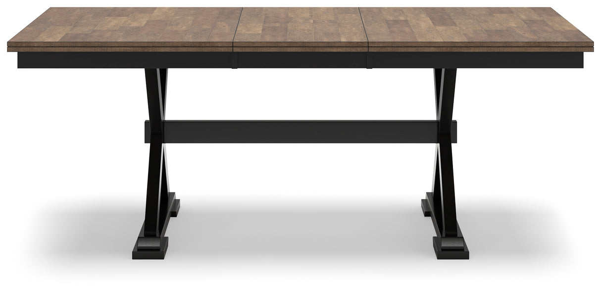 Wildenauer Brown/Black Dining Table and 6 Chairs from Ashley - Luna Furniture