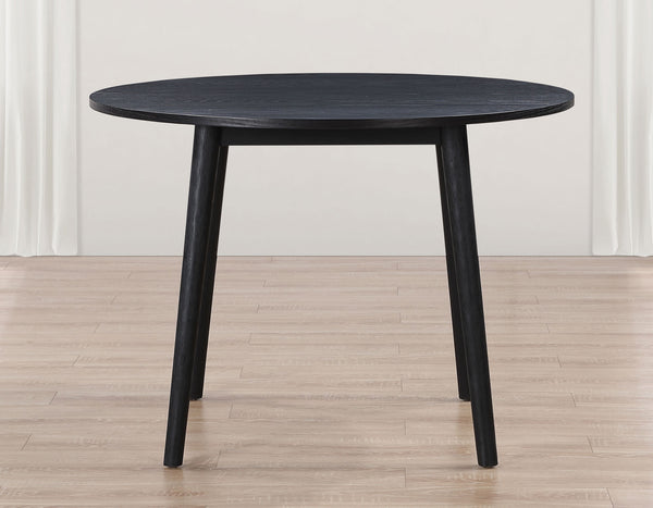 Willow 42ā³ Round Dining Table, Black