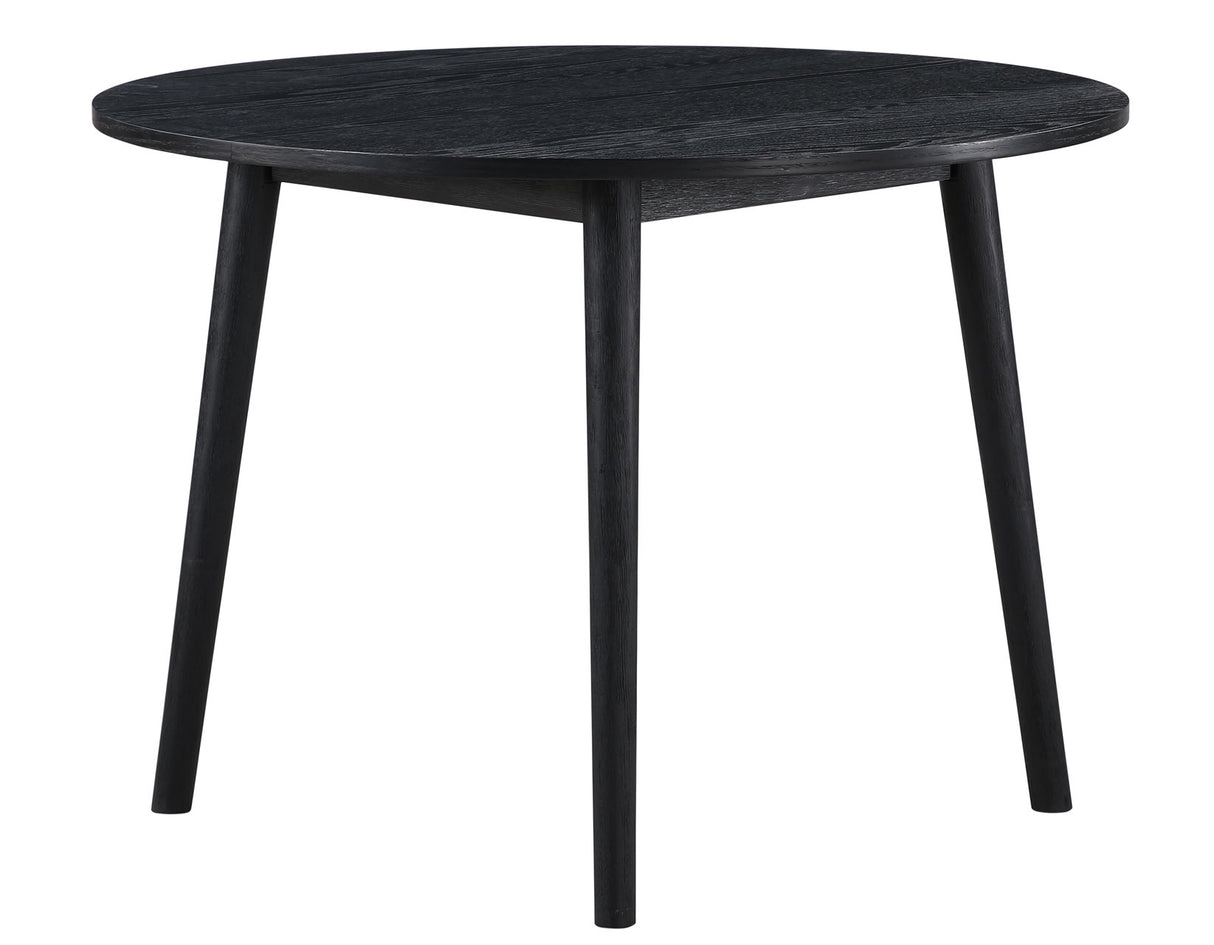 Willow 5 Piece 42-inch Round Dining Set, Black from Steve Silver - Luna Furniture