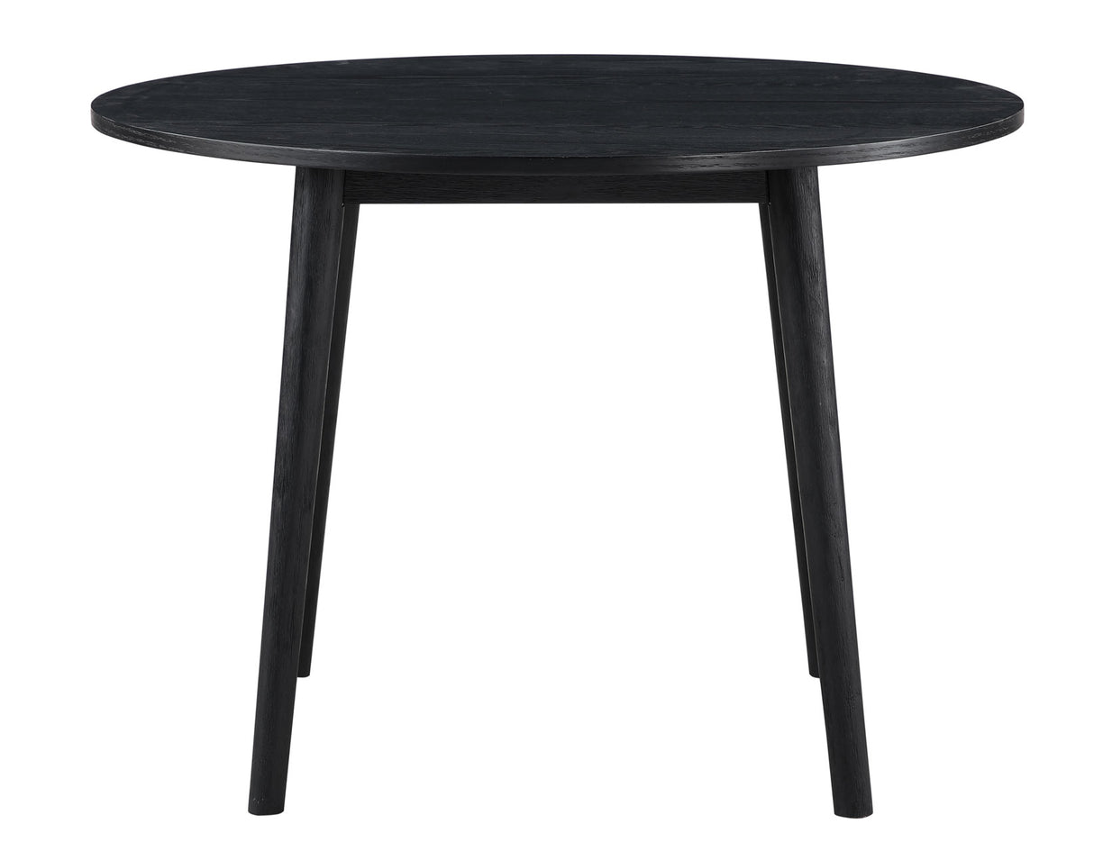 Willow 5 Piece 42-inch Round Dining Set, Black from Steve Silver - Luna Furniture