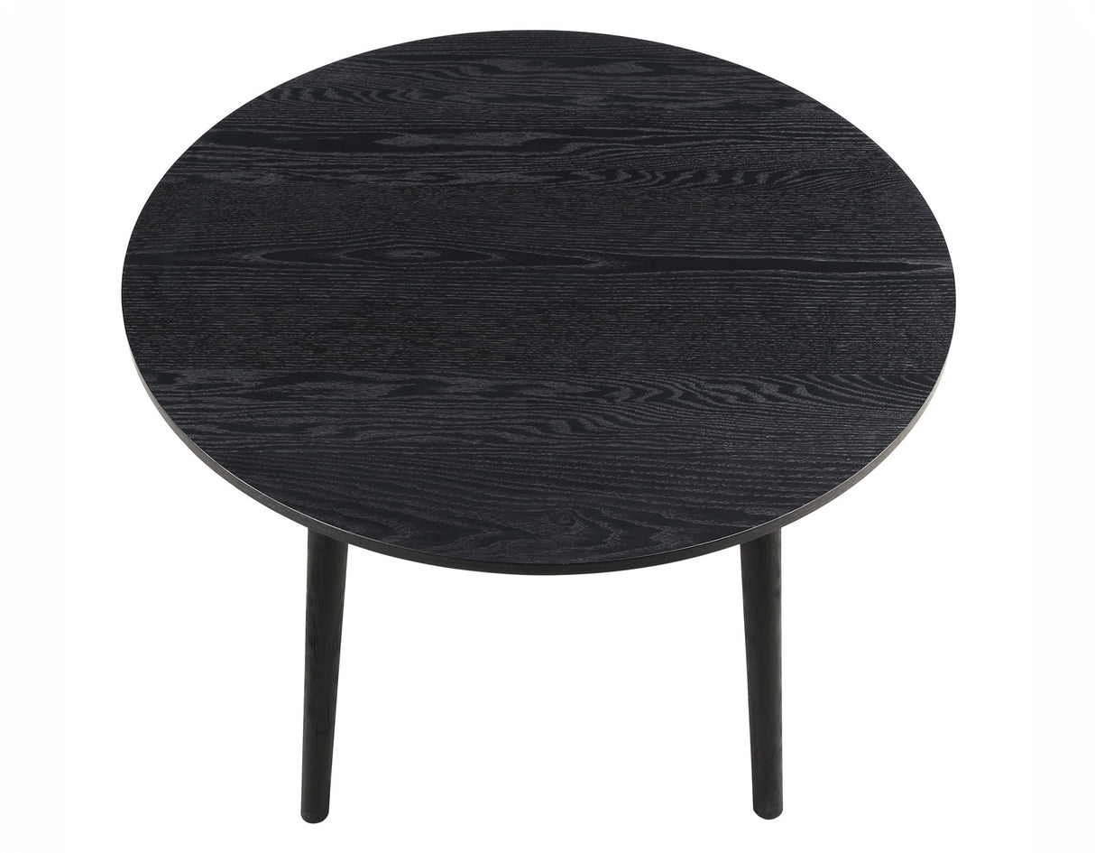 Willow 5 Piece 42-inch Round Dining Set, Black from Steve Silver - Luna Furniture