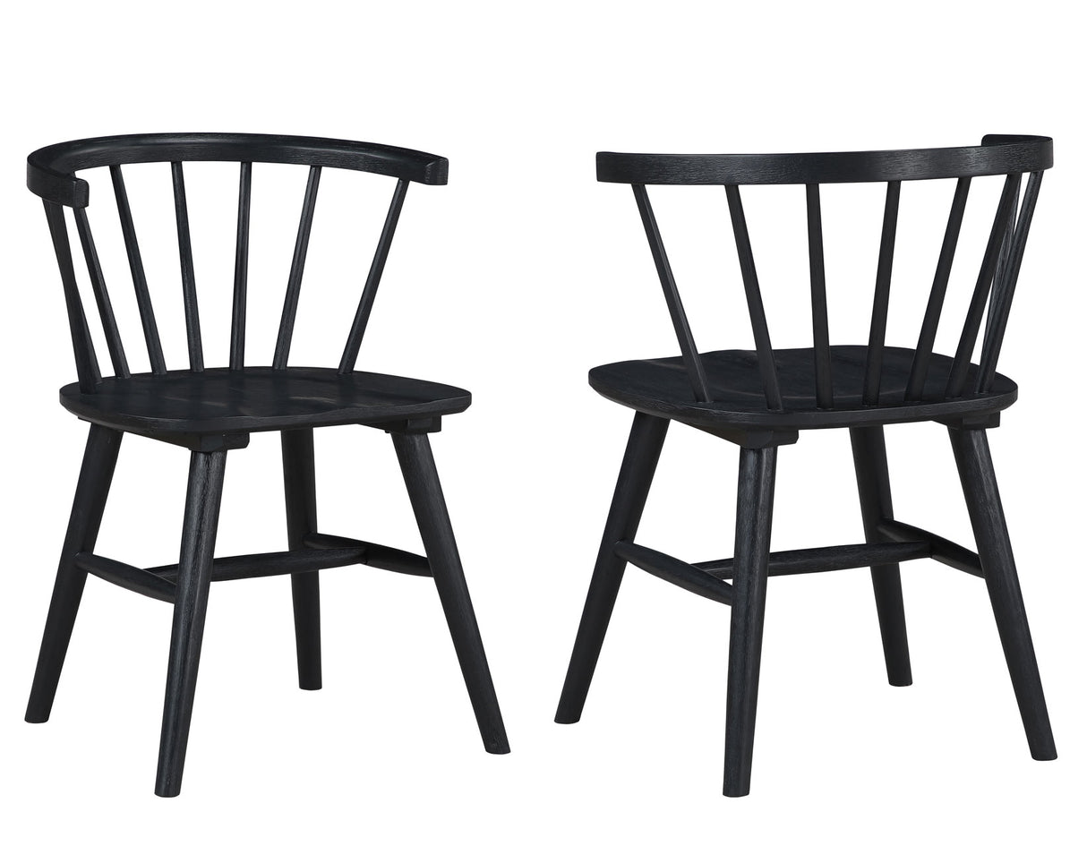 Willow Black Round Dining Room Set from Steve Silver - Luna Furniture