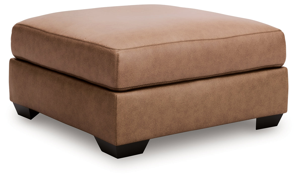 WillowBend Caramel Oversized Accent Ottoman from Ashley Furniture - Luna Furniture