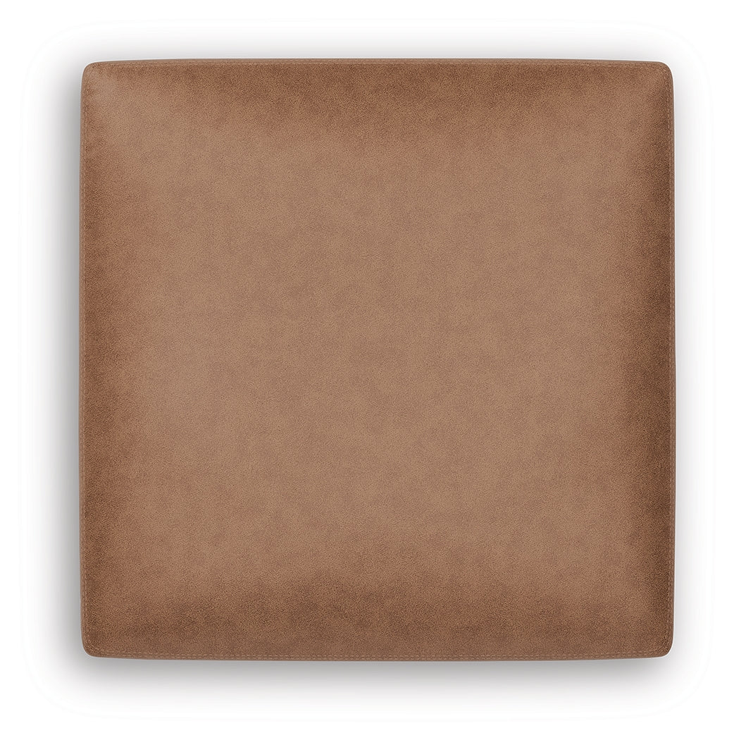 WillowBend Caramel Oversized Accent Ottoman from Ashley Furniture - Luna Furniture