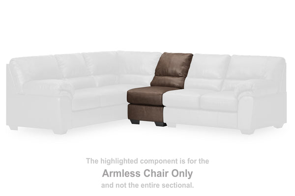 WillowBend Umber Armless Chair