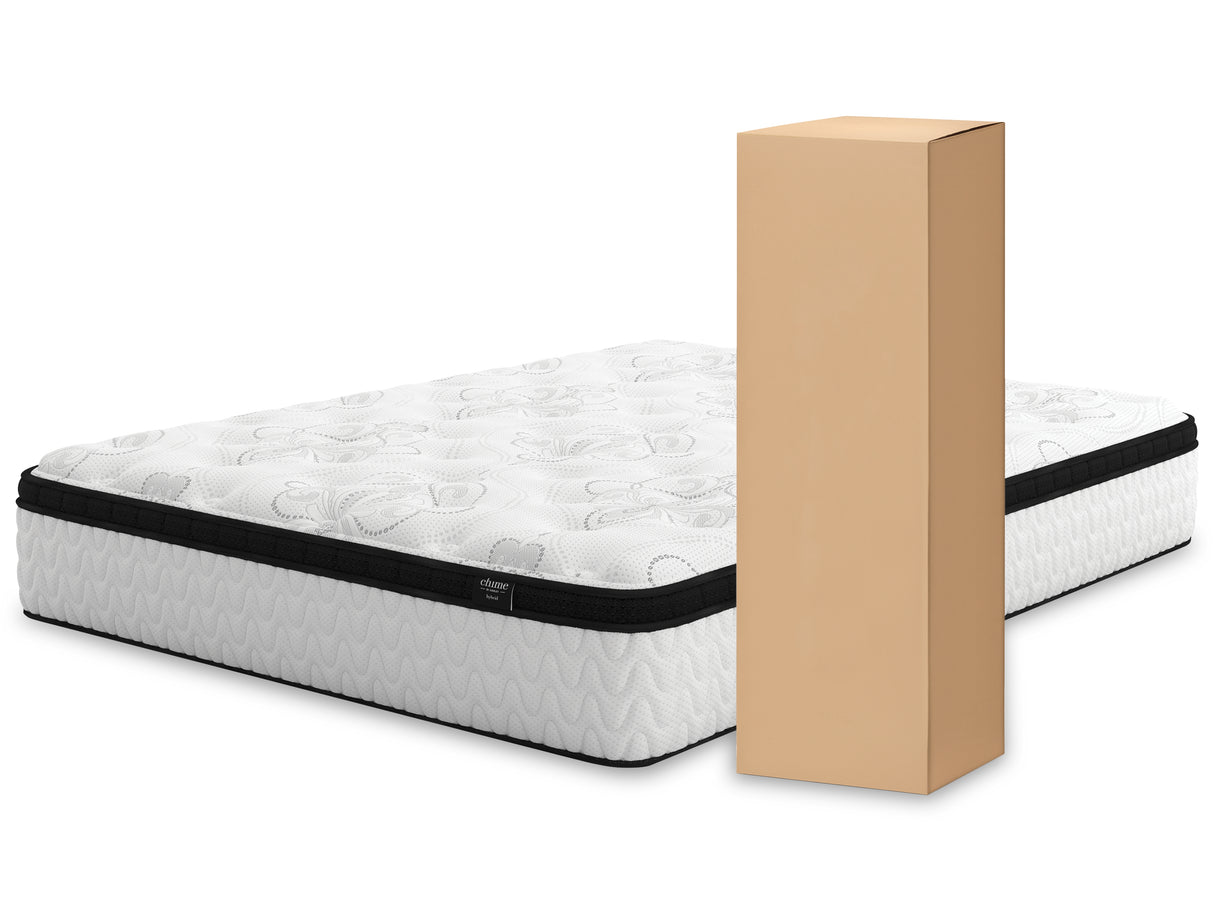 Willowton Queen Panel Bed with Mattress in Whitewash from Ashley Furniture - Luna Furniture