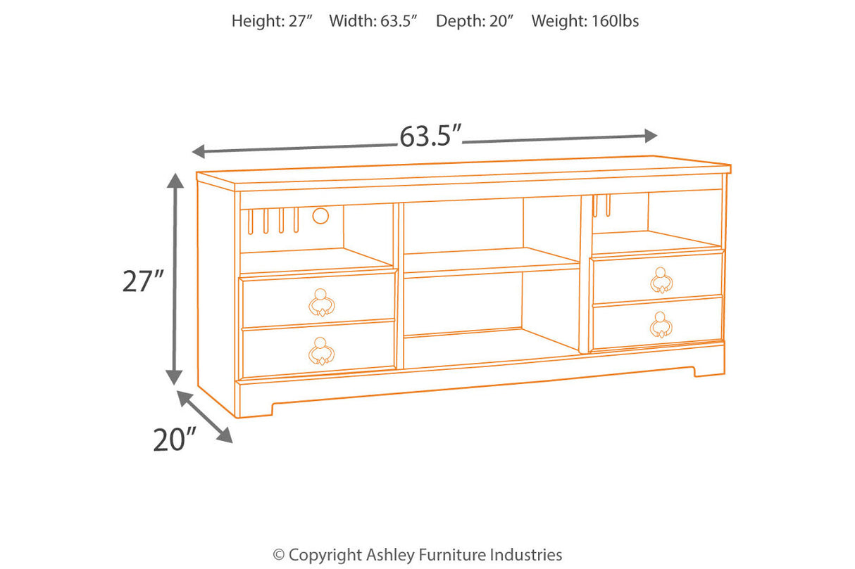 Willowton Whitewash 3-Piece Entertainment Center from Ashley Furniture - Luna Furniture