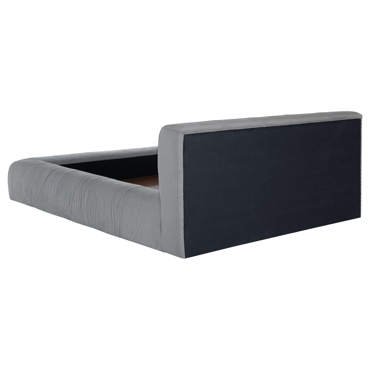 Wilshire Gray Upholstered Eastern King Platform Bed from Coaster - Luna Furniture