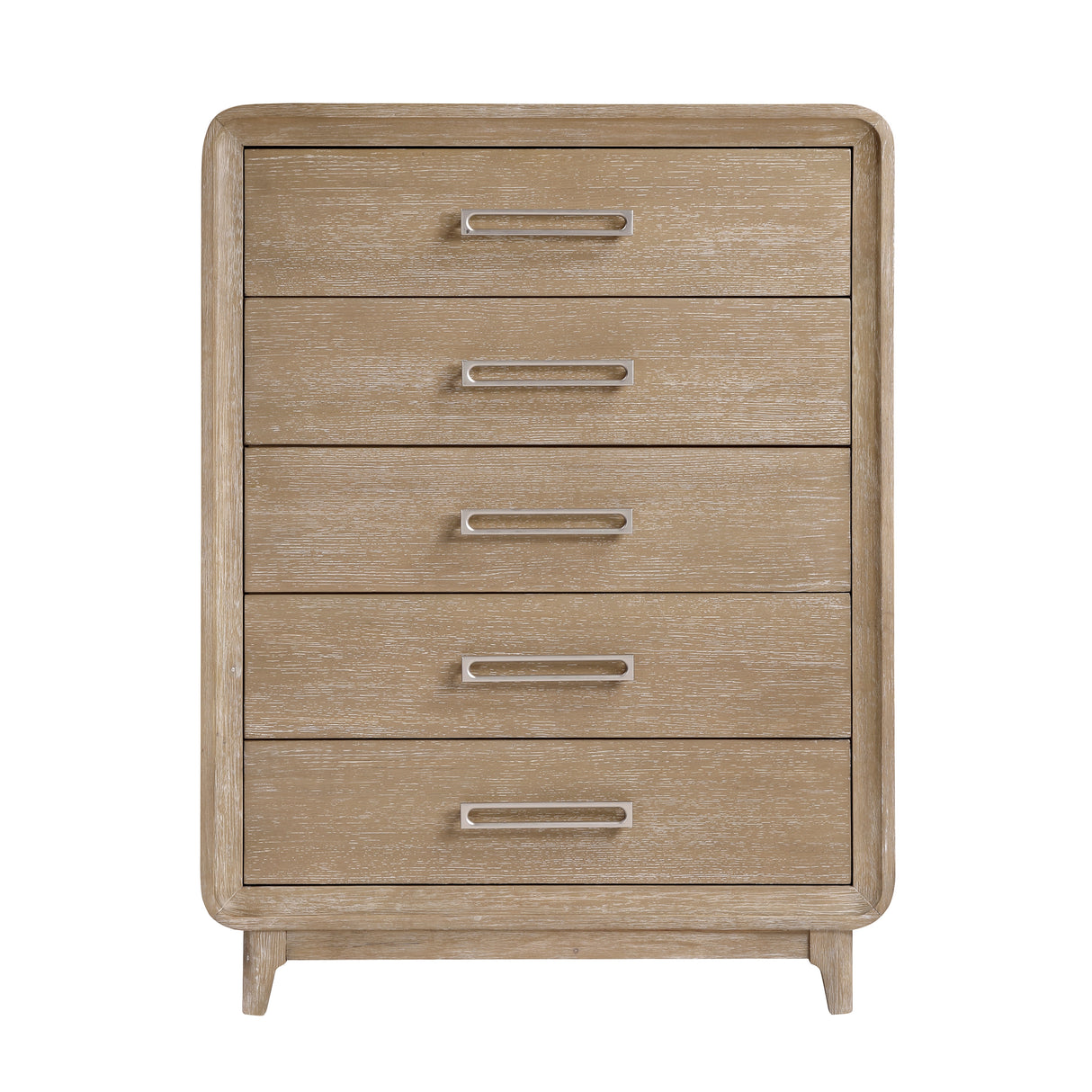 Wilshire Natural 5-Piece Queen Upholstered Panel Bedroom Set (QB+NS+DR+MR+CH) from Homelegance - Luna Furniture