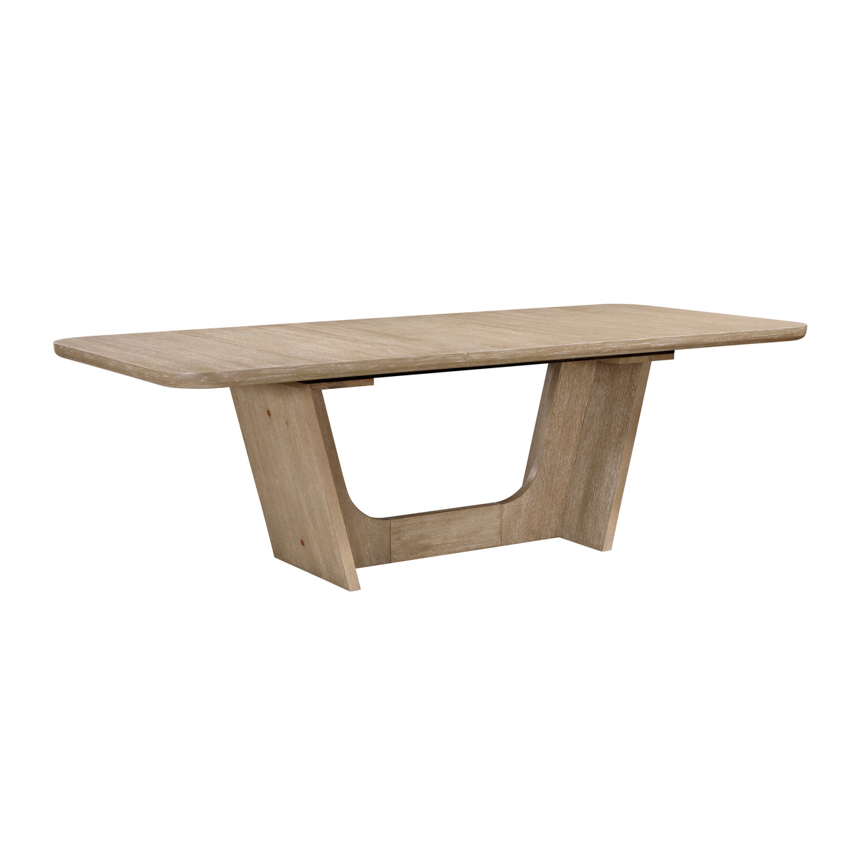 Wilshire Natural/Beige 5-Piece 94" Extendable Dining Set from Homelegance - Luna Furniture