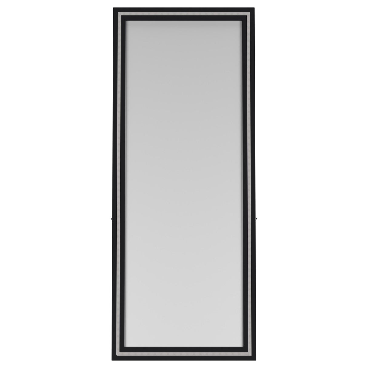 Windrose Black Full Length Floor Standing Tempered Mirror with LED Lighting from Coaster - Luna Furniture