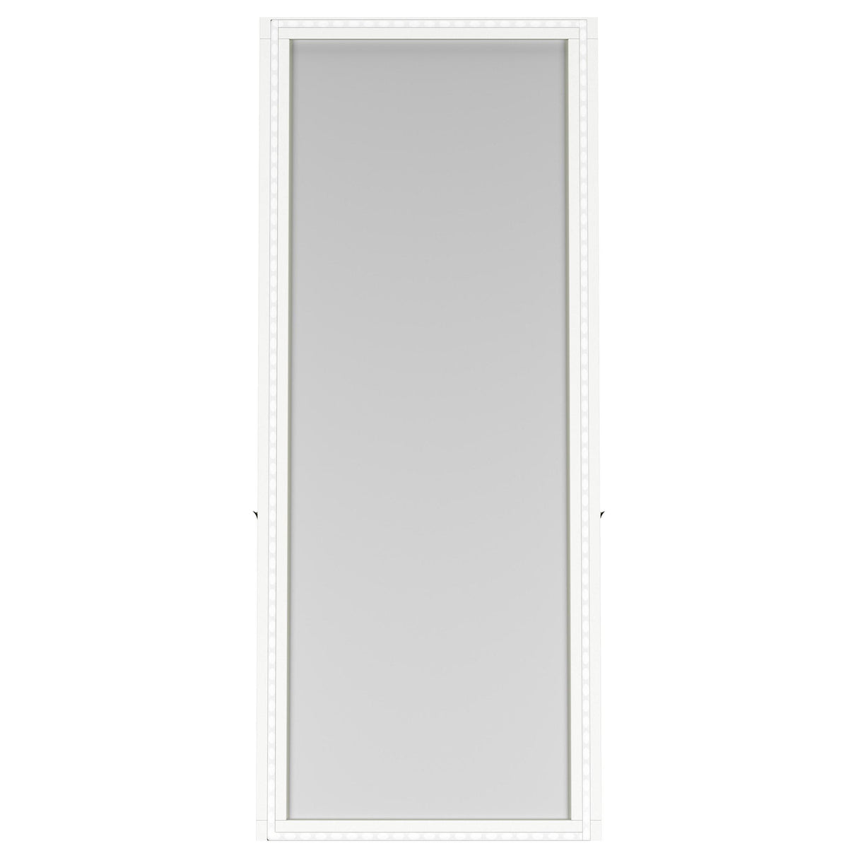 Windrose White Full Length Floor Standing Tempered Mirror with LED Lighting from Coaster - Luna Furniture