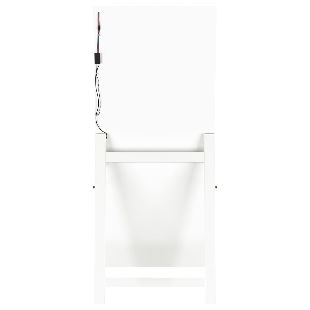 Windrose White Full Length Floor Standing Tempered Mirror with LED Lighting from Coaster - Luna Furniture