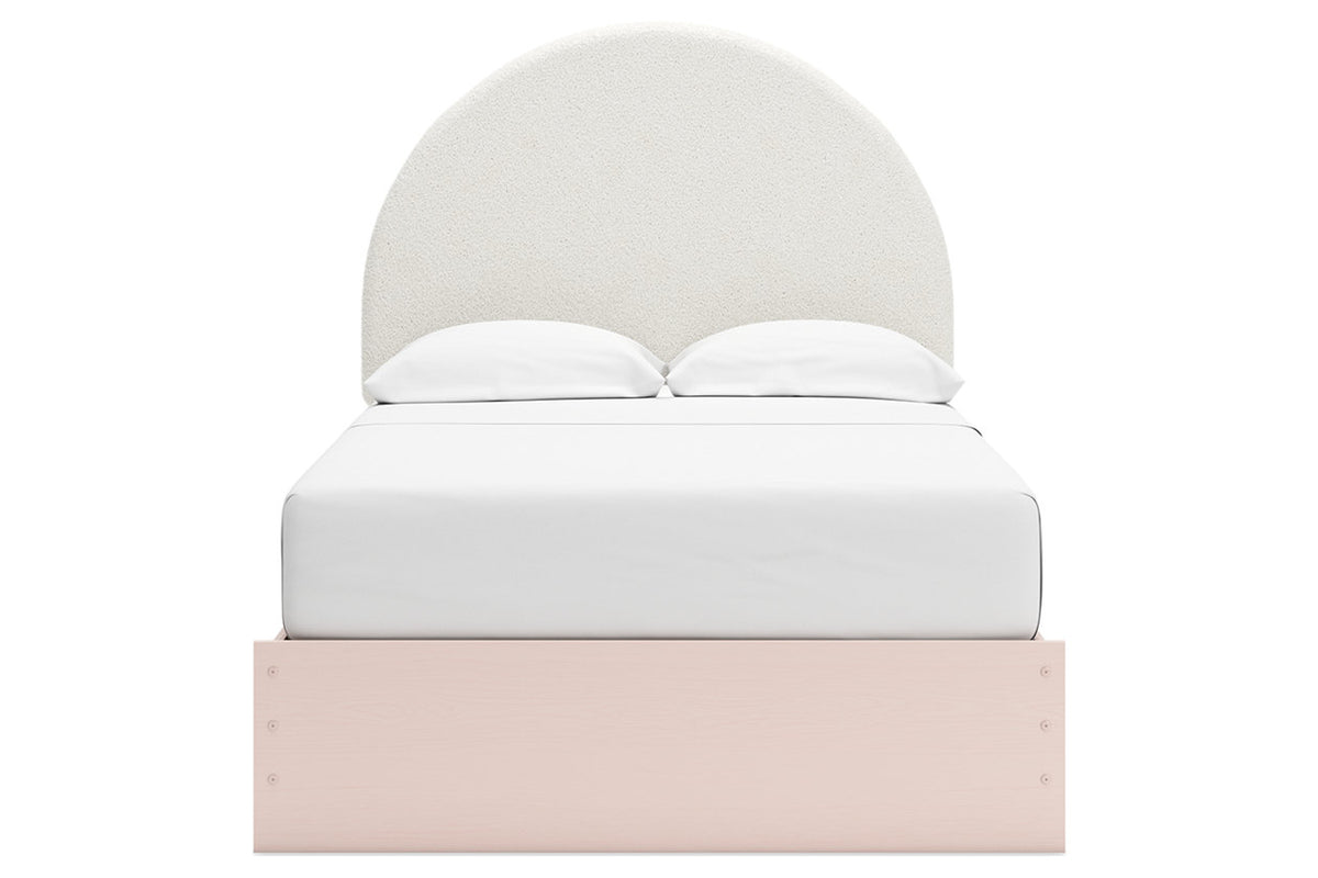 Wistenpine Blush Full Upholstered Platform Bed from Ashley - Luna Furniture