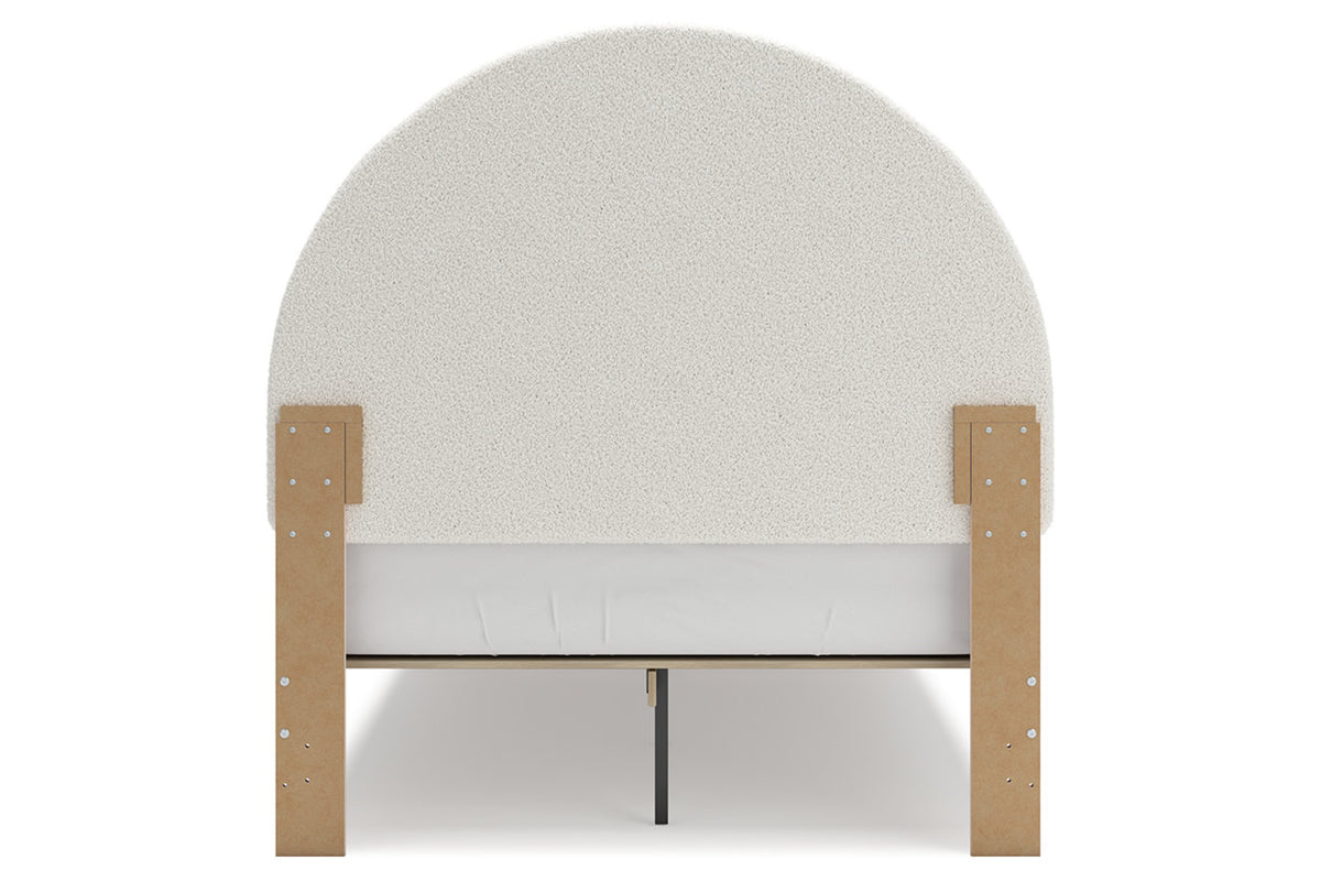 Wistenpine Blush Full Upholstered Platform Bed from Ashley - Luna Furniture