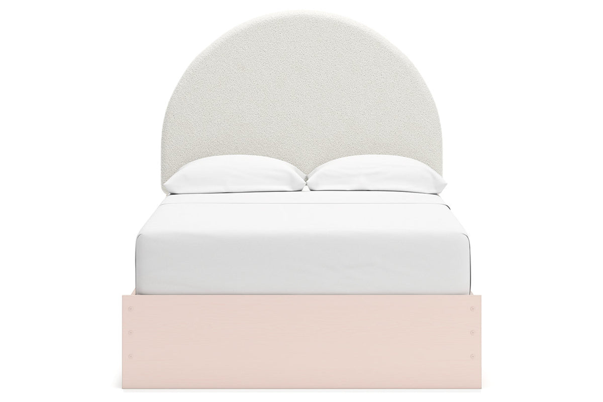 Wistenpine Blush Full Upholstered Storage Platform Bed with 2 Drawers from Ashley - Luna Furniture