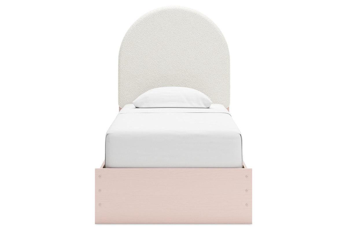 Wistenpine Blush Upholstered Youth Platform Bedroom Set from Ashley - Luna Furniture
