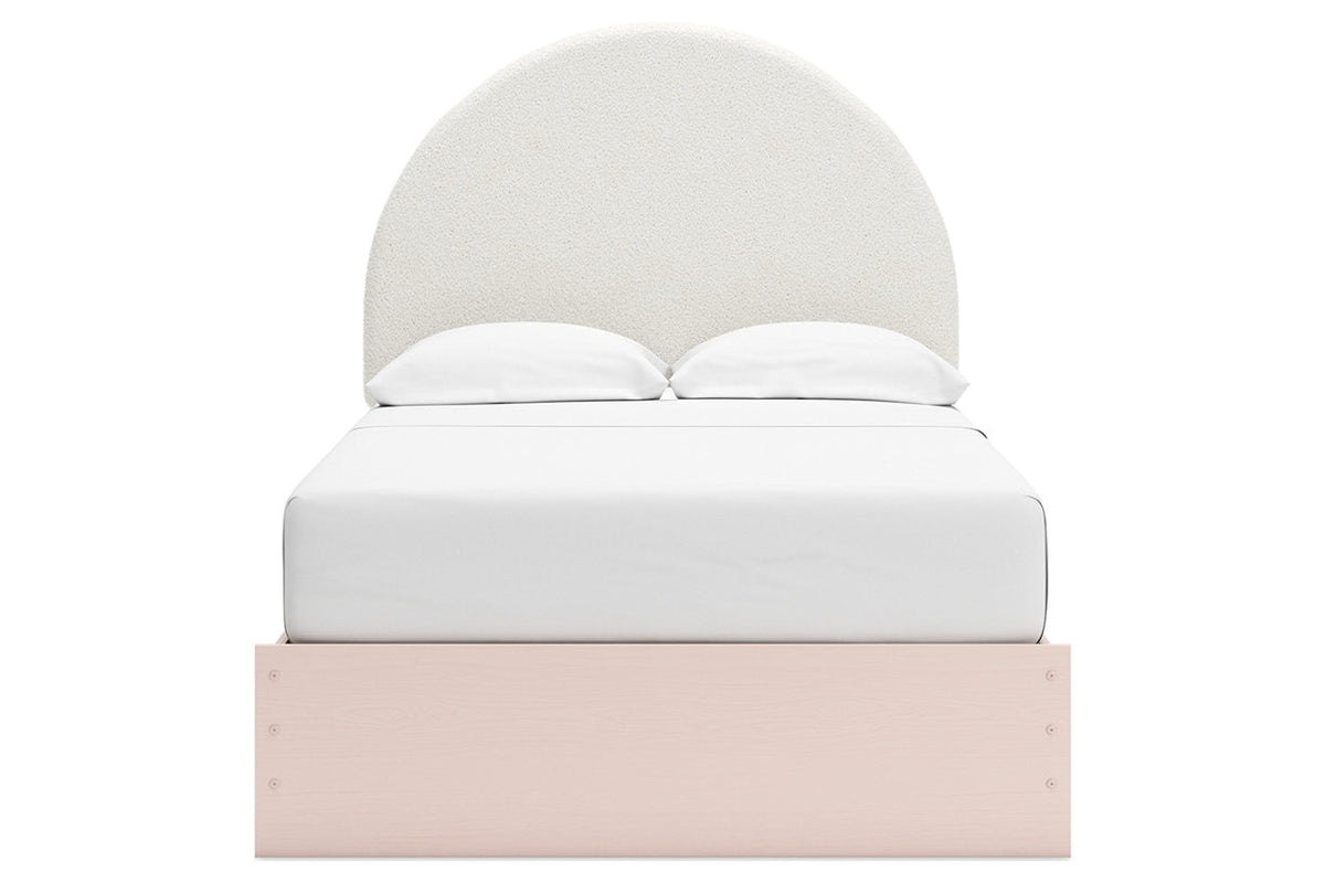 Wistenpine Blush Upholstered Youth Platform Bedroom Set from Ashley - Luna Furniture
