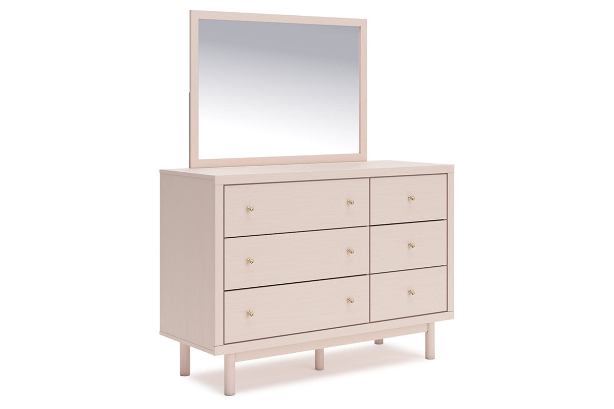 Wistenpine Blush Upholstered Youth Storage Platform Bedroom Set with 2 Drawers from Ashley - Luna Furniture
