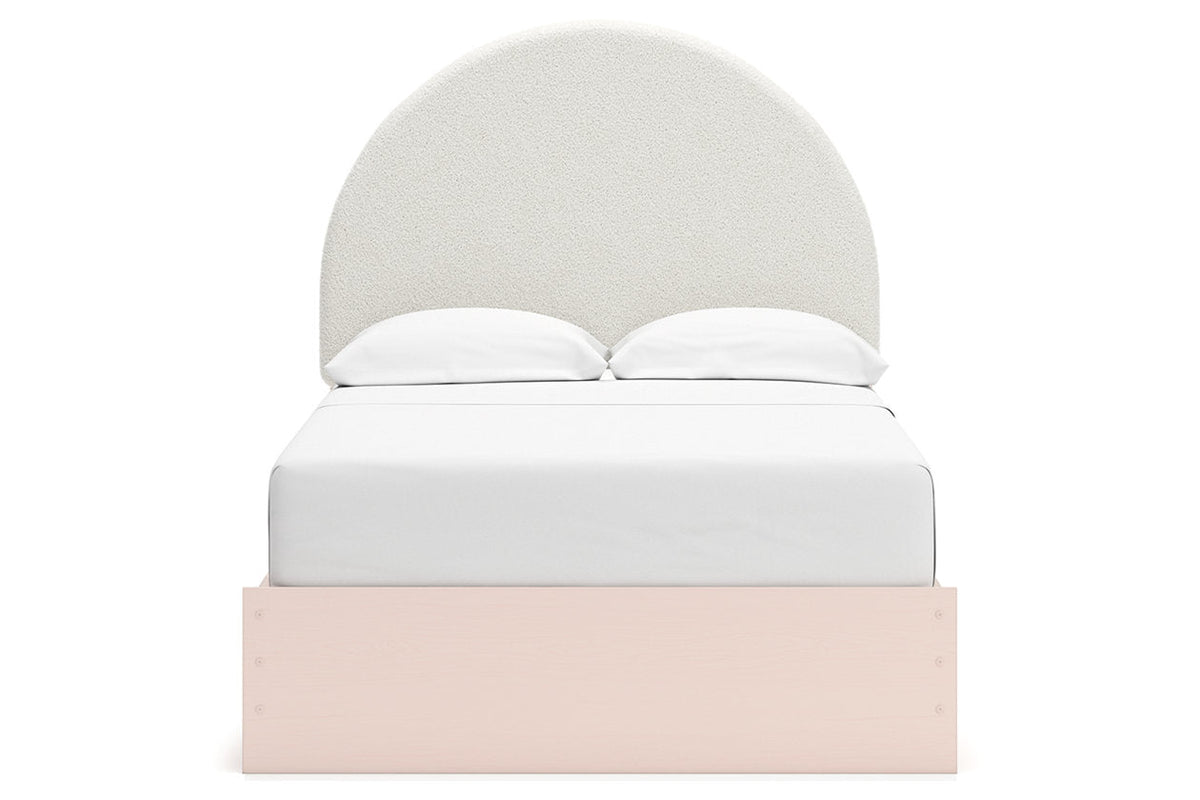 Wistenpine Blush Upholstered Youth Storage Platform Bedroom Set with 4 Drawers from Ashley - Luna Furniture
