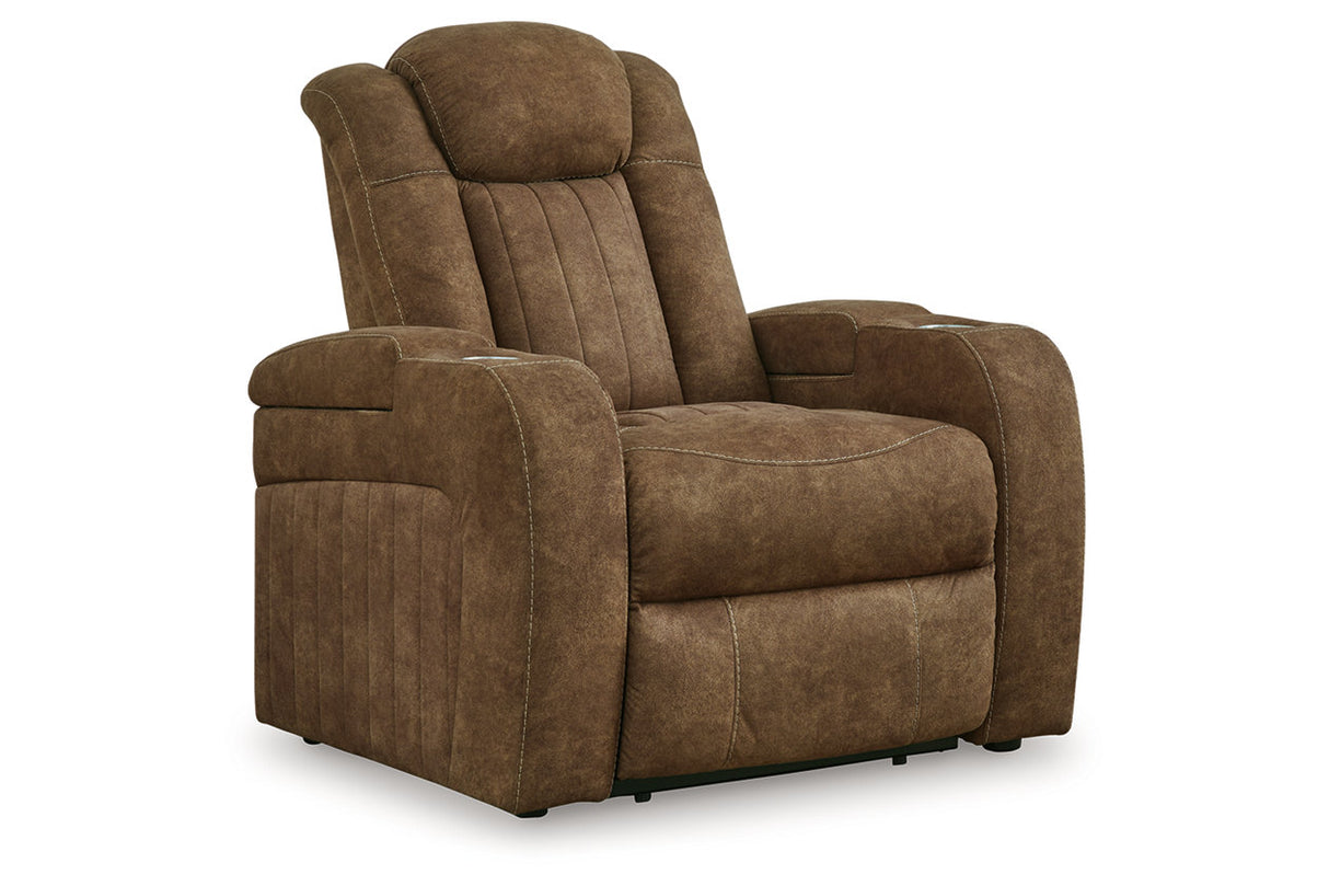 Wolfridge Brindle Power Reclining Sofa, Loveseat and Recliner from Ashley - Luna Furniture