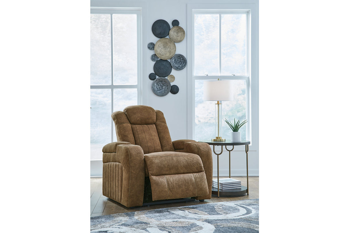 Wolfridge Brindle Power Reclining Sofa, Loveseat and Recliner from Ashley - Luna Furniture