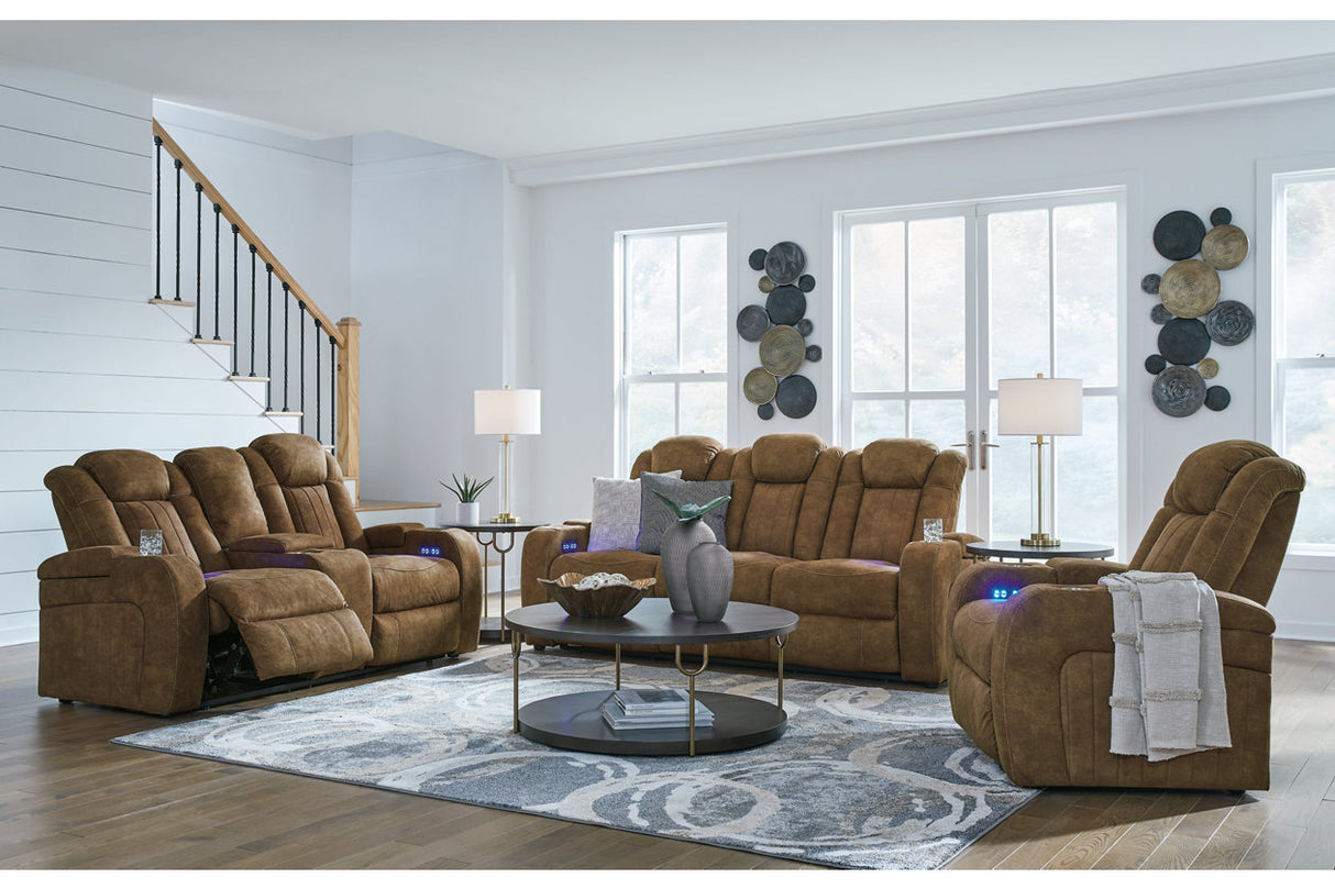 Wolfridge Brindle Power Reclining Sofa, Loveseat and Recliner from Ashley - Luna Furniture
