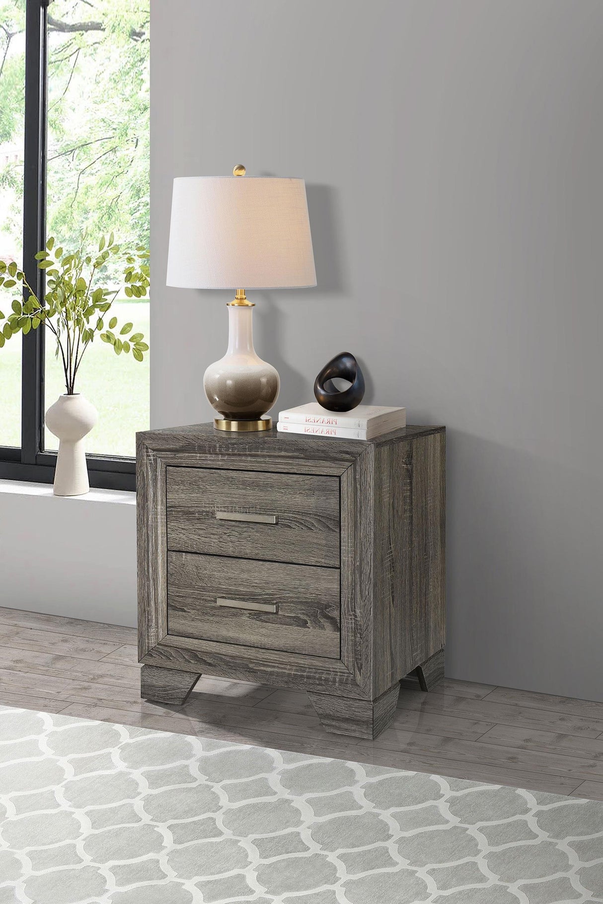 Wright Brown Oak Bedroom Set from Coaster - Luna Furniture