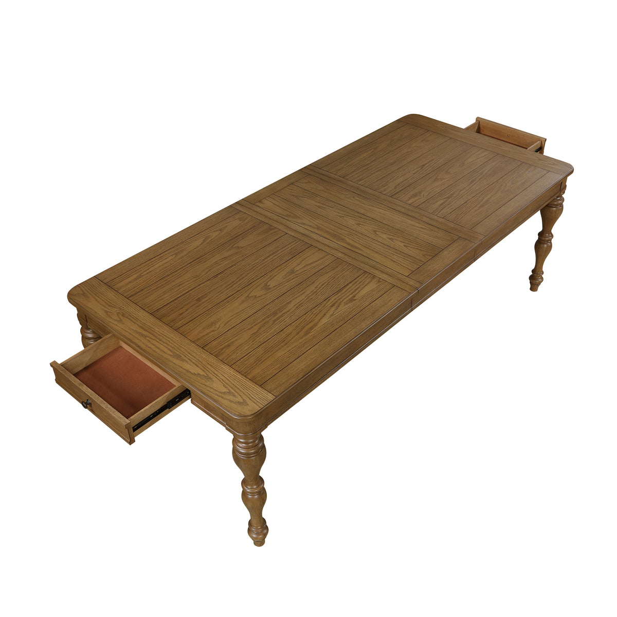 Wyatt Brown 91" Extendable Dining Table from Homelegance - Luna Furniture