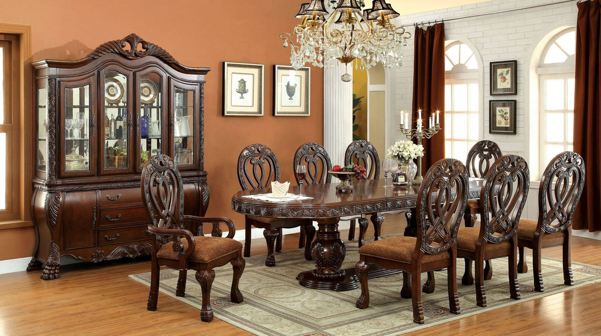 Wyndmere Cherry Extendable Dining Table from Furniture of America - Luna Furniture