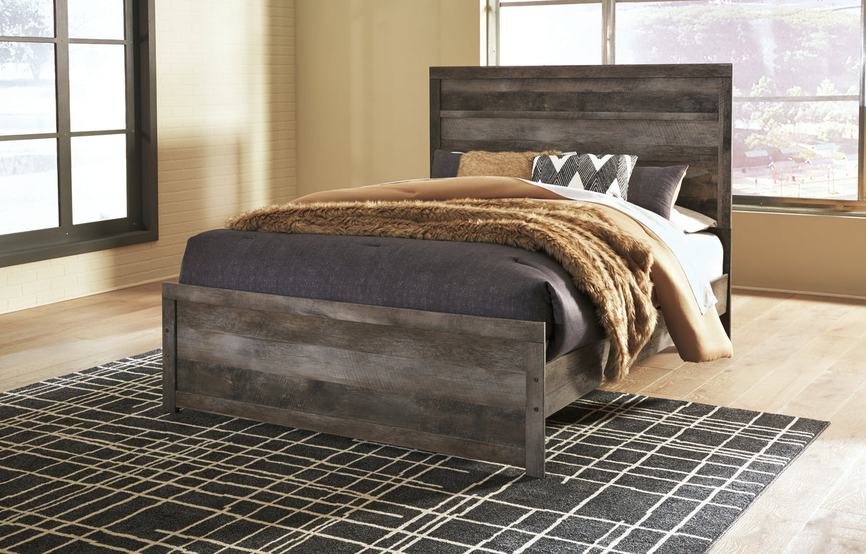 Wynnlow Queen Panel Bed with Dresser in Gray from Ashley - Luna Furniture