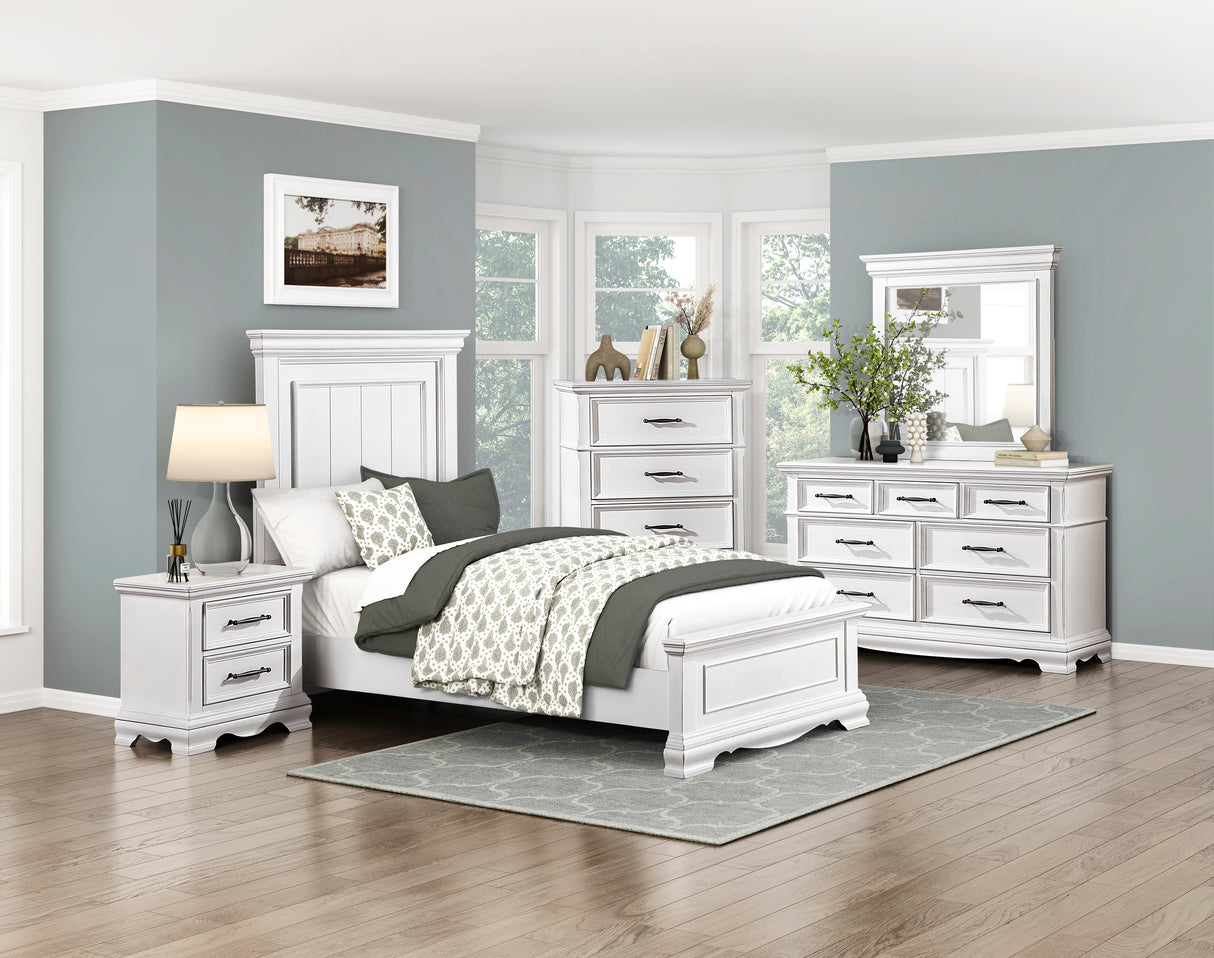 York White Nightstand from Homelegance - Luna Furniture