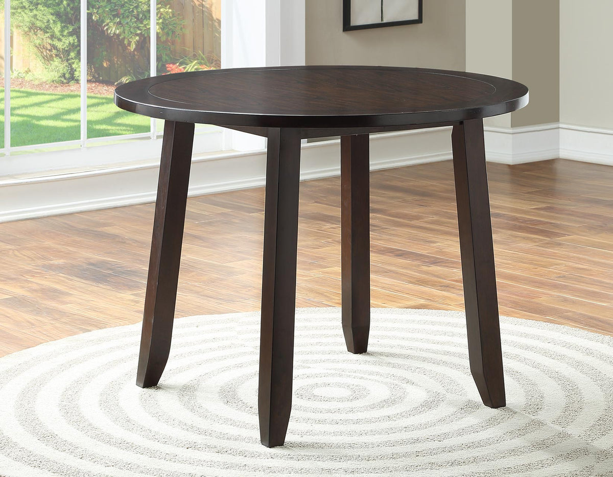 Yorktown Espresso 5-Piece Round Dining Room Set from Steve Silver - Luna Furniture