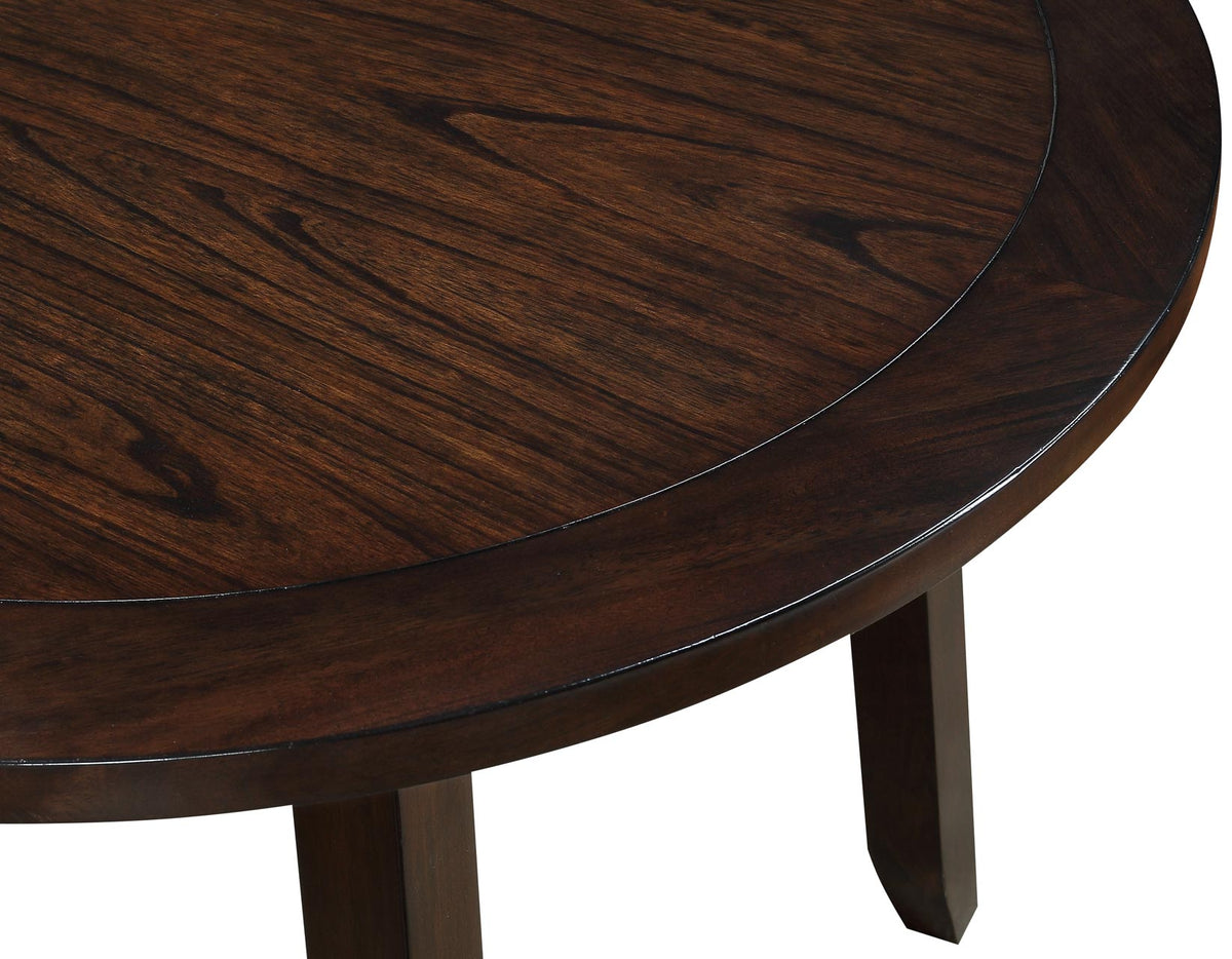 Yorktown Espresso 5-Piece Round Dining Room Set from Steve Silver - Luna Furniture
