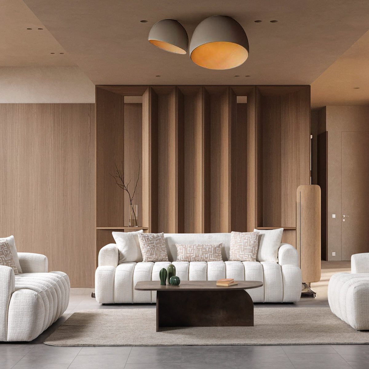 Nova Furniture Yulia Ivory Boucle Sofa & Loveseat – Luna Furniture