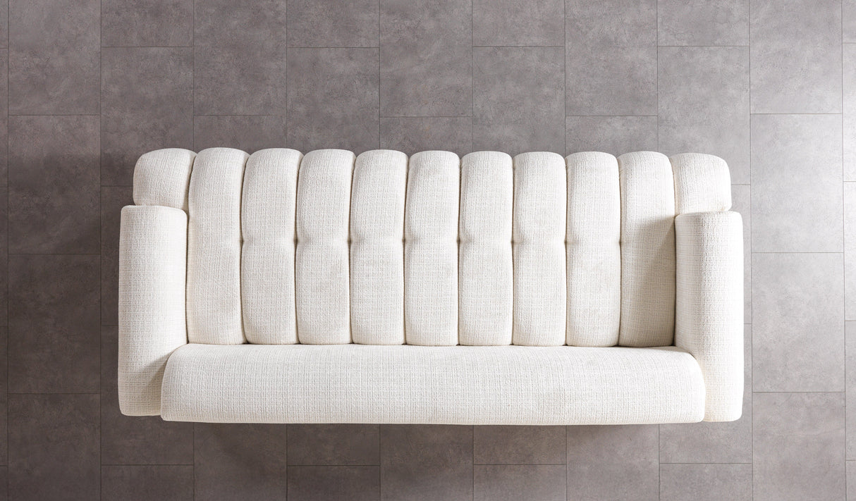 Yulia Ivory Boucle Sofa & Loveseat from Nova Furniture - Luna Furniture